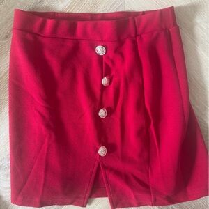 SHEIN Vibrant Red skirt